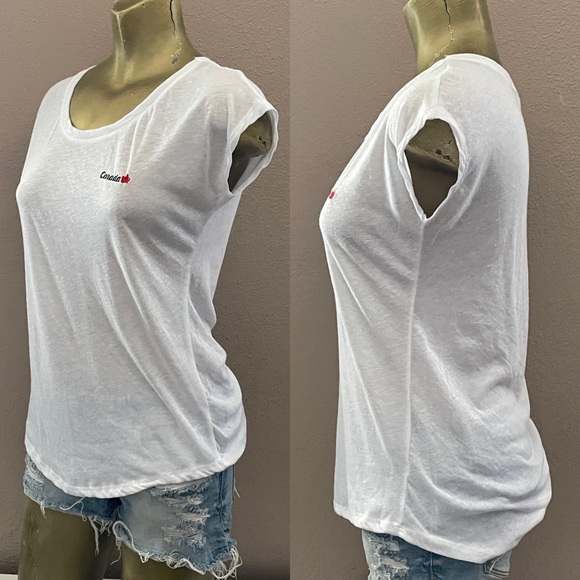 BLUENOTES Embroidered CANADA Tee Shirt Size Small - Picture 3 of 12